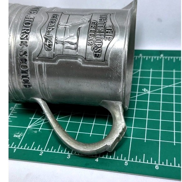White Horse Cellar Scotch Pewter Tankard Mug Established 1742 - Picture 9 of 13